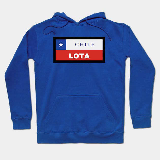 Lota City in Chilean Flag Hoodie by aybe7elf